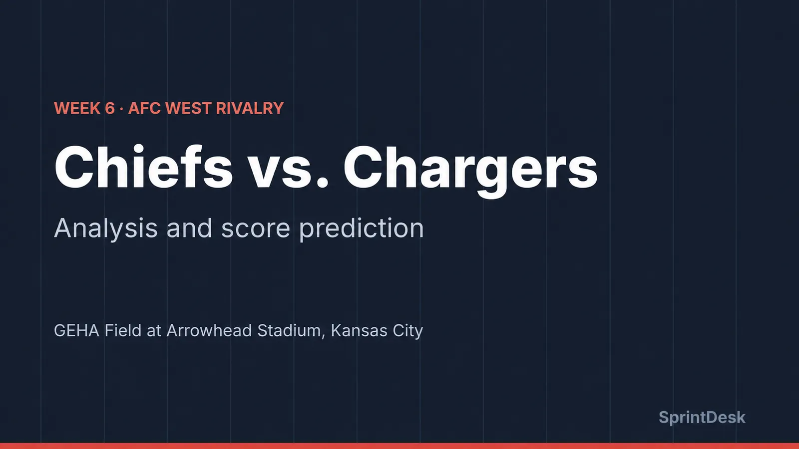 Chiefs vs. Chargers Prediction: What the Numbers Say Before Week 6